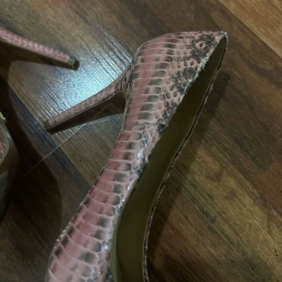 MICHAEL KORS Elegant Pink Snakeskin Stilettos SIZE 7.5 - Picture 4 of 9